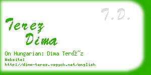 terez dima business card